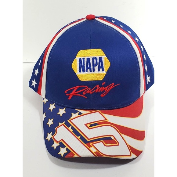 NASCAR Napa Racing Racing Hat / Cap #15 Flag Design - Picture 2 of 7